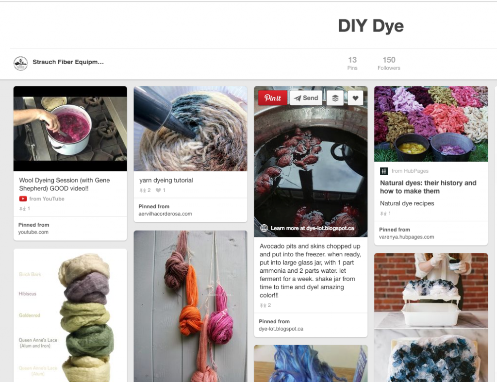 Strauch Fiber Pinterest DIY Dye Board
