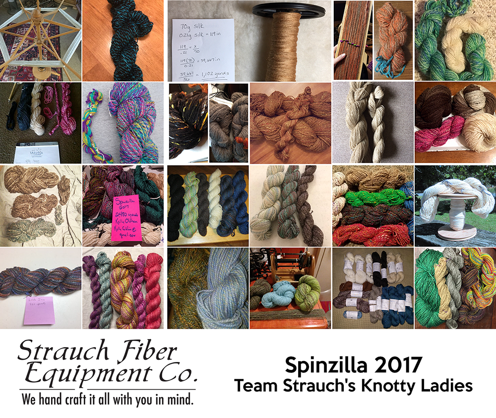 Spinzilla 2017 Strauch's Team Knotty Ladies