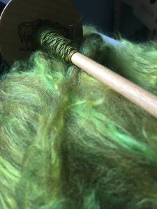 Perfectly blended fibers are a delight to spin!
