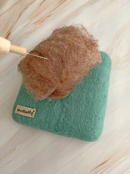 How to make a felted pin cushion from a carded batt