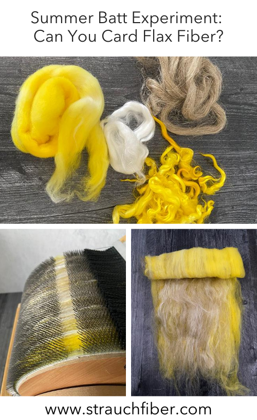 Summer Batt Experiment: Can You Card Flax Fiber?